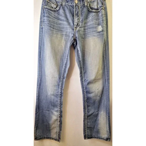 PETROL "HANK" Men's Relaxed Bootcut Denim Jeans Sz 34x36 Cowboy Western Casual